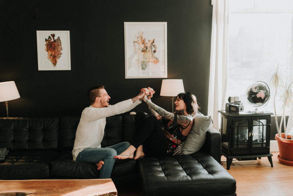 couple photoshoot ideas in airbnb Minneapolis