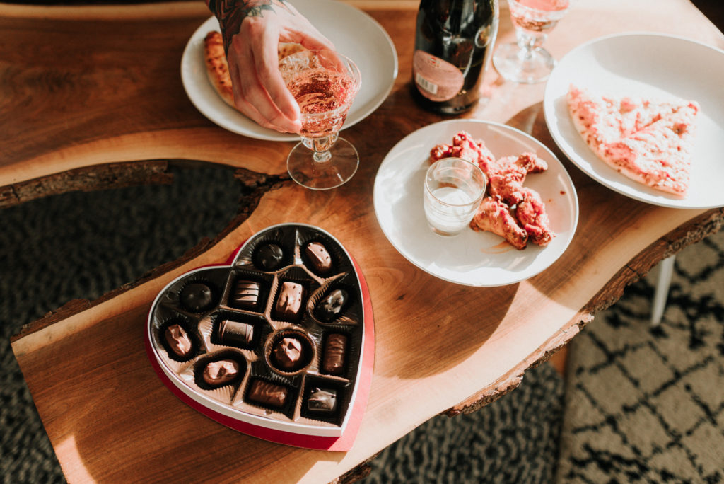 Valentine's Day dinner in airbnb Minneapolis